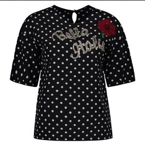 Dolce & Gabbana Bella Italia polka dot Blouse